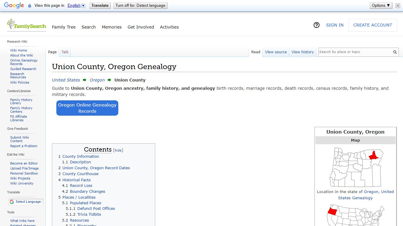 Union County, Oregon Genealogy • FamilySearch